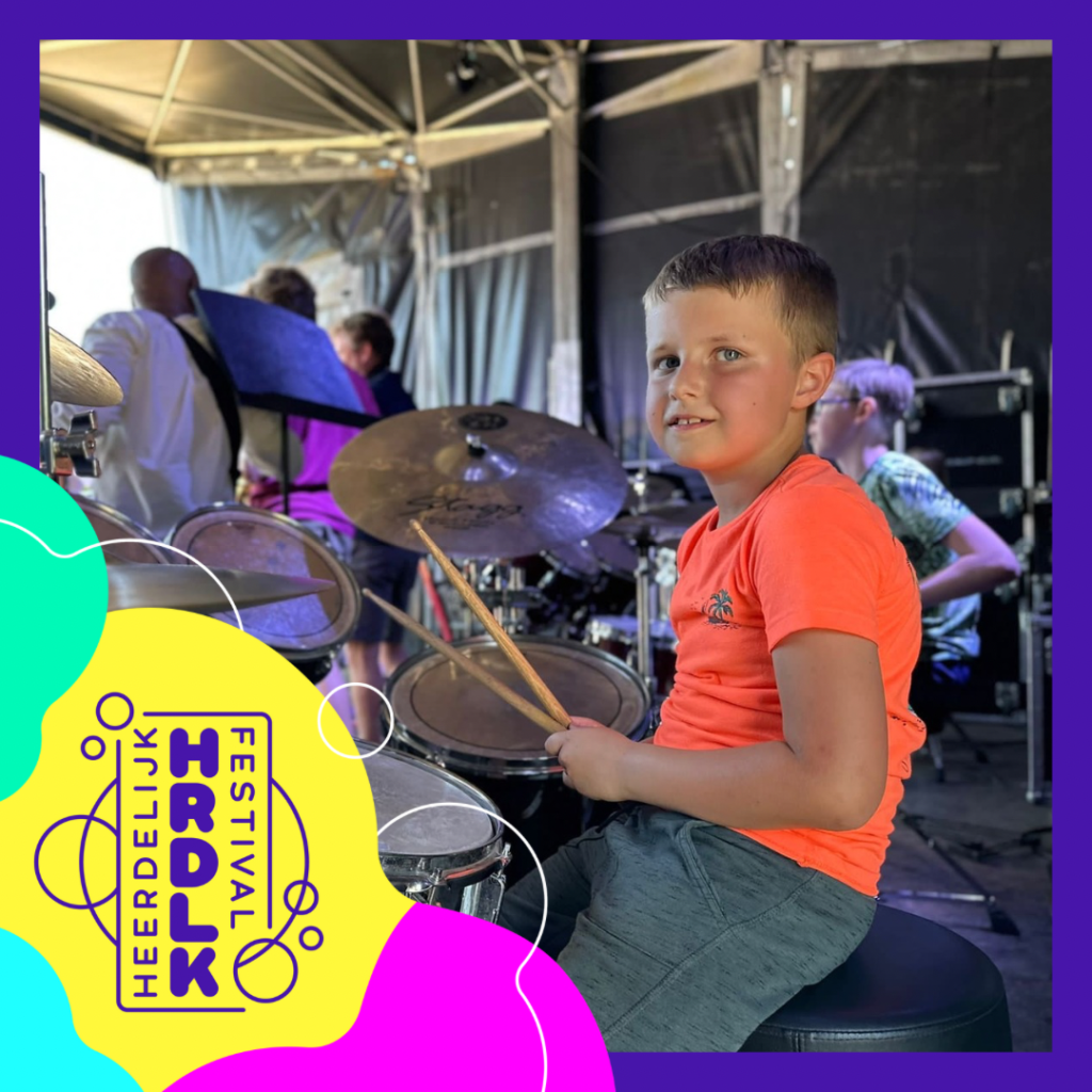 Heerdelijk Festival drum workshop muziek kinderen